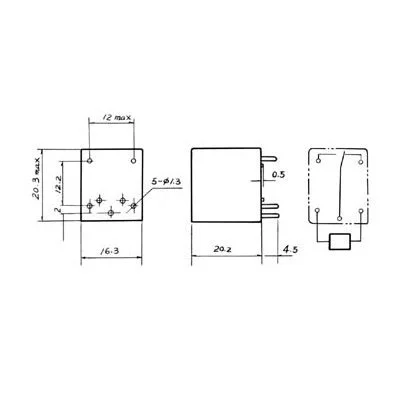 Miniature Relay 15a/28vdc-125vac 7a/220vac 1 X Inverter 24vdc