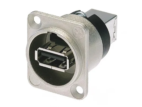 Neutrik - Reversible Usb Gender Changer (Type Usb a And Usb B) - Nickeled D Housing