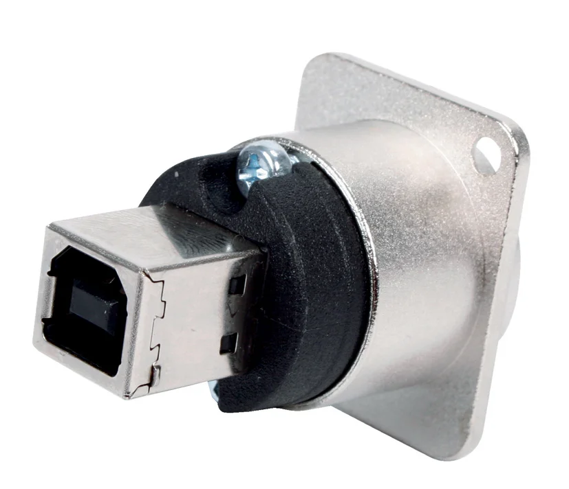 Neutrik - Reversible Usb Gender Changer (Type Usb a And Usb B) - Nickeled D Housing