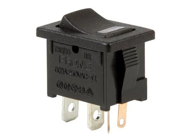 Power Rocker Switch 5a-250v Spst On-Off - With Red Led