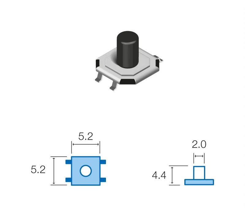 Pulsador de Tacto Smd