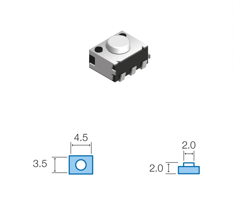 Pulsador De Tato Smd 12Vdc 50Ma