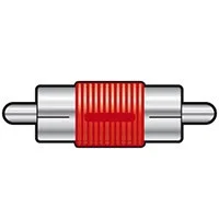Rca Macho Rca Macho Adaptador Rojo
