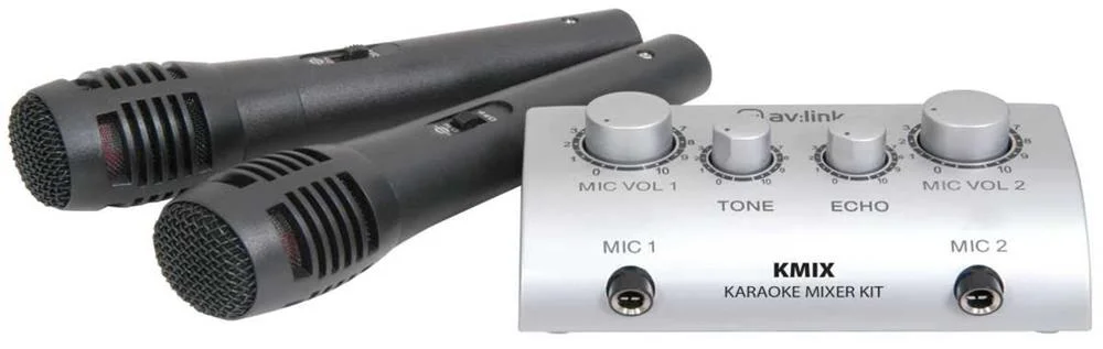 Mesa de Mistura para Karaoke com 2 Microfones