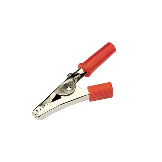 Crocodilo em Clip de Pegas Plasticas 52mm Vermelho