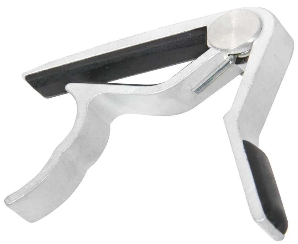 Cejilla de Resorte para Guitarra Plateada