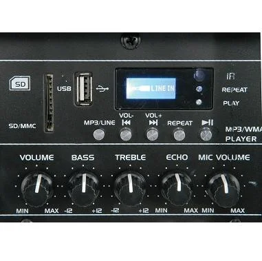 Coluna Pa Portatil com Bateria e Leitor Usb/Sd