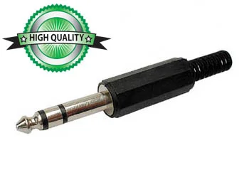 Ficha Jack 6.35 Macho Stereo Extensao