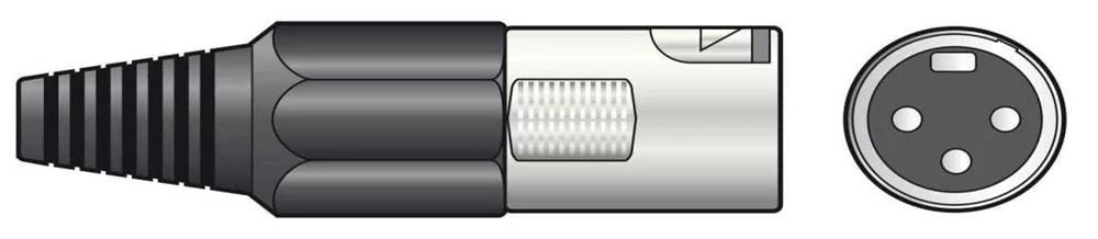 Conetor Xlr 3 Pinos Macho
