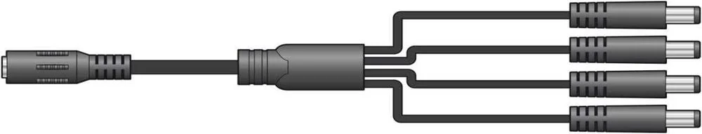Adaptor 2.1mm Dc Power Socket - 4 X 2.1mm Dc Jack Plugs