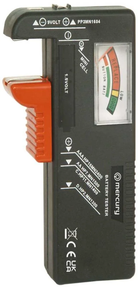Testador de Baterias AA  AAA  C  D e 9v Universal
