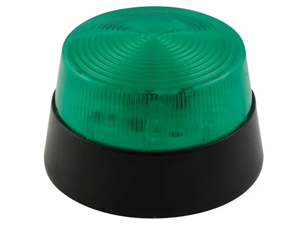 Luz LED Intermitente - Verde - 12 Vdc -  77 Mm