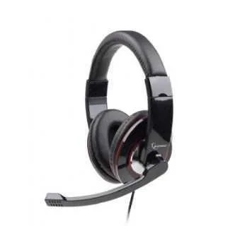 Gembird Headset Stereo Mhs 001  Glänzend Klinke Schwarz