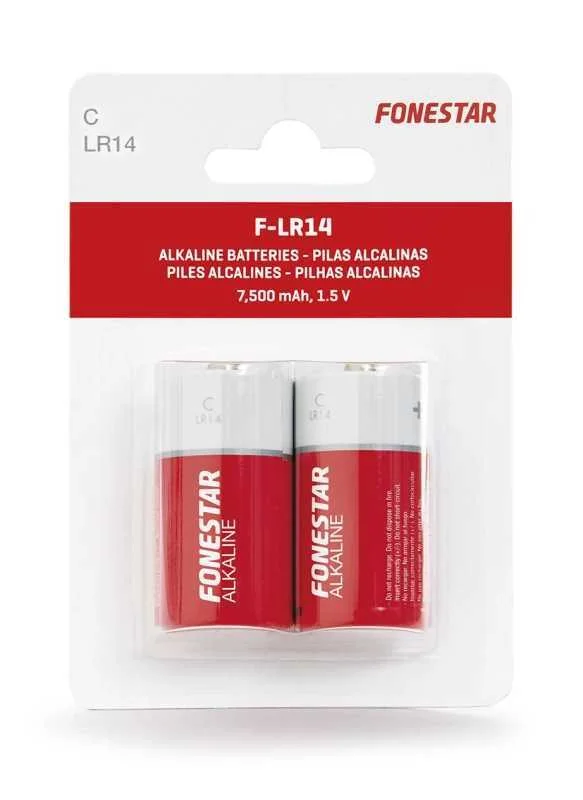 Pilhas Alcalinas C-Lr14 Fonestar
