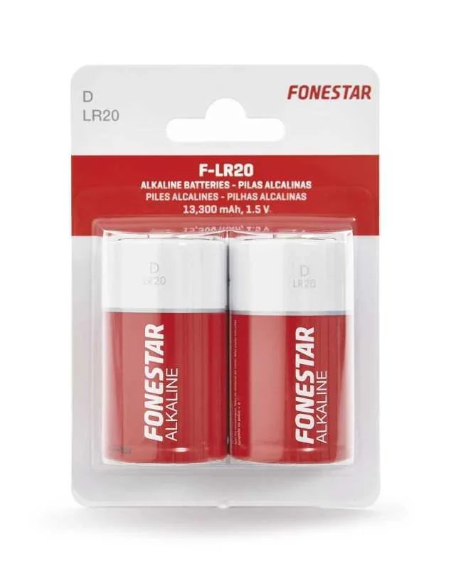 Pilhas Alcalinas D-Lr20 Fonestar