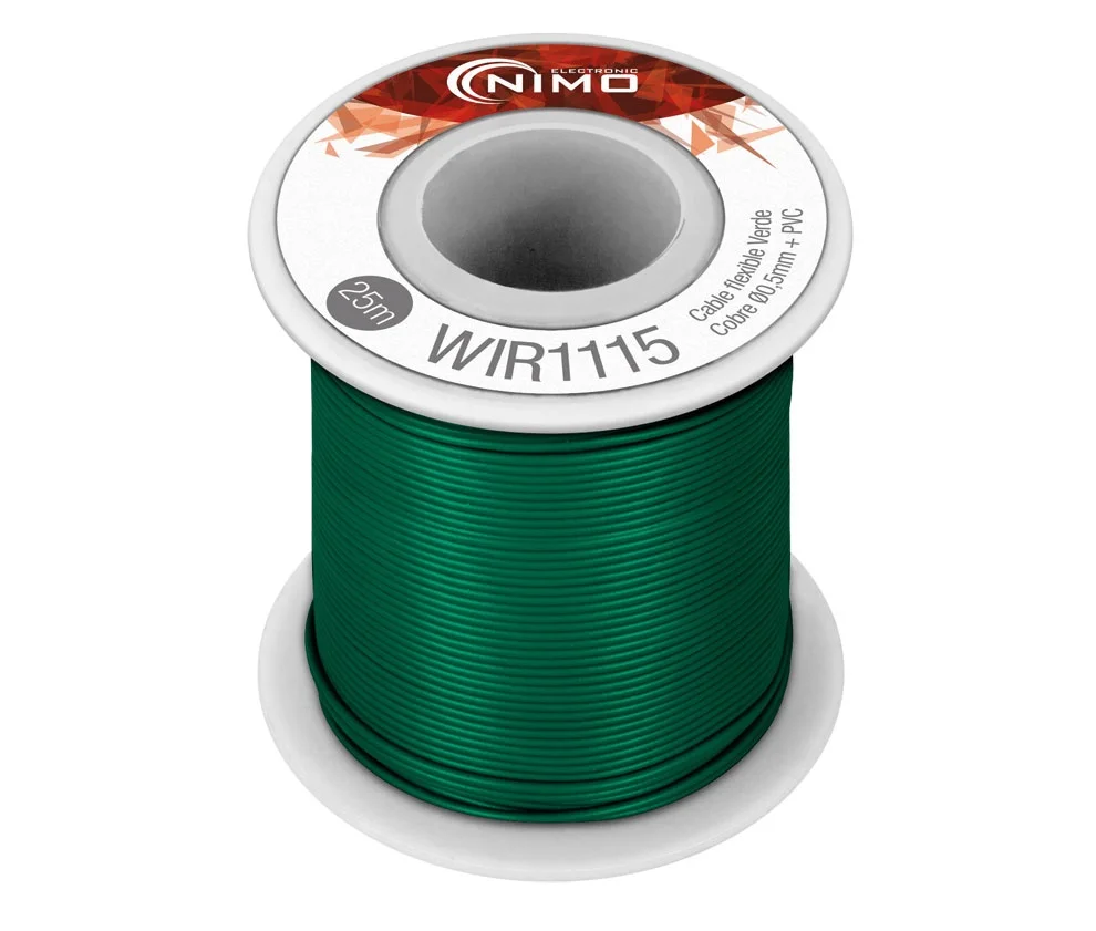 Cabo Flexivel 0.5Mm Pvc Verde 25M