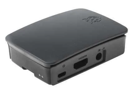 Caixa Preta Cinzenta Para Raspberry Pi 3