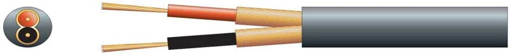 2 Core, 2 X 20/0.1mm, 2 X 51/0.1mm, 6.5mmã, Black, 100m