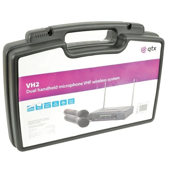 Sistema de Microfone Duplo Sem Fios Vhf 174.1+175m