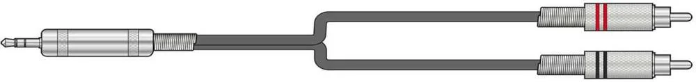 Cabo Jack 3.5 Macho para 2 Rca 3m