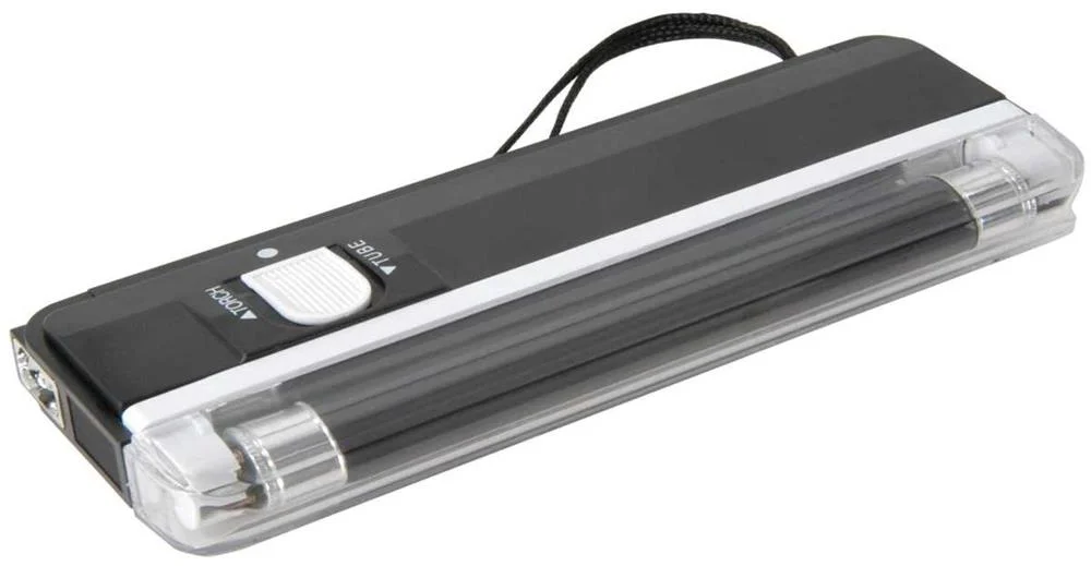 Lamp With Built In Black Light Projector - Black