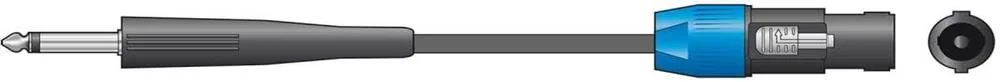 Cabo Jack 6.3mm para Speakon 12m