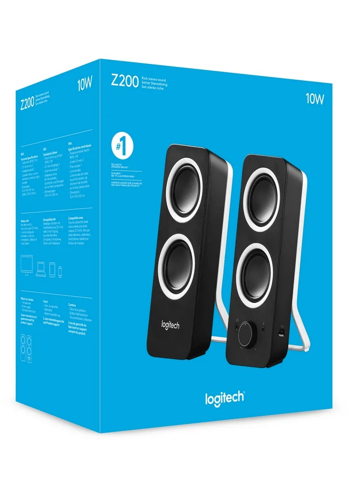 Logitech Z200 Speaker System (980-000810)