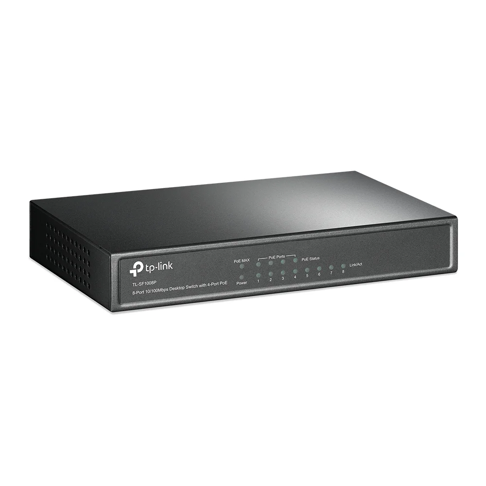 Tp-Link Tl-Sf1008p -Switch- 4x 10/100 (Poe) (Tl-Sf1008p)
