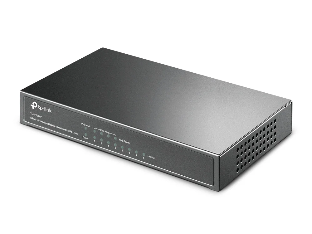Tp-Link Tl-Sf1008p -Switch- 4x 10/100 (Poe) (Tl-Sf1008p)