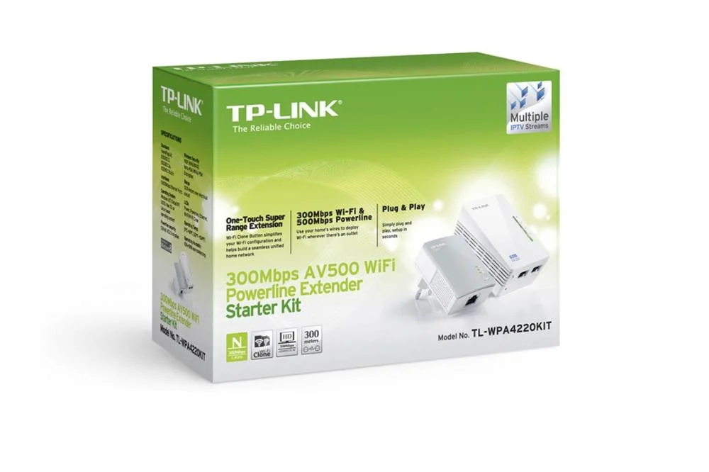 Tp-Link Powerline Av500 2-Port Wifi Powerline Adapter Starter Kit
