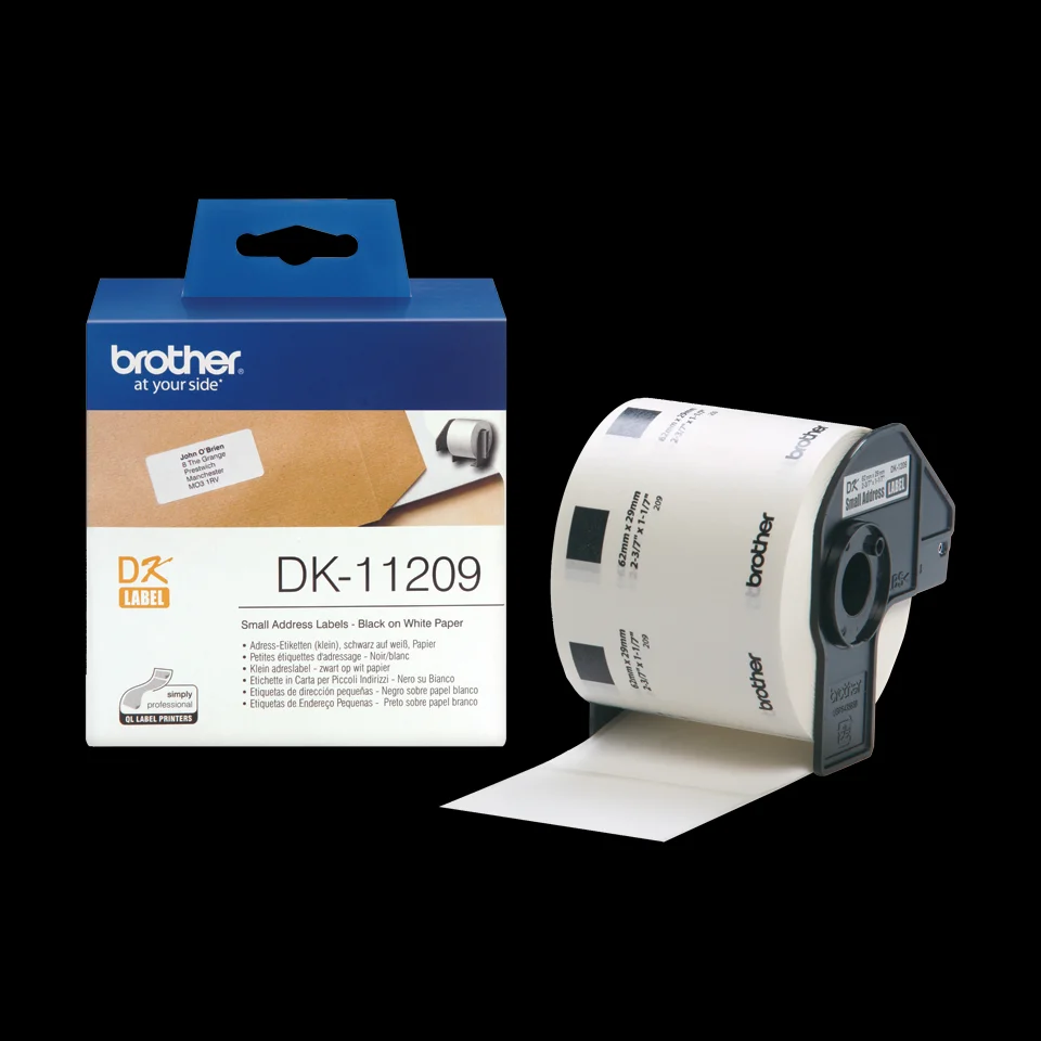 Etiquetas para Impressora Brother Dk-11209 62x29mm