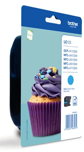 Tinteiro Brother Lc123cbp Ciano - Mfc-J4410dw/4510dw/4610dw