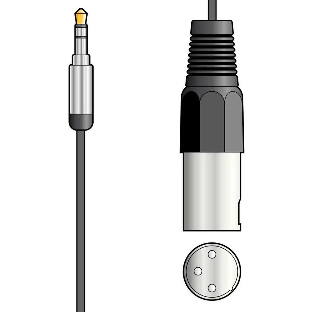 Cabo Jack 3.5mm Stereo para Xlr Macho 1.5m