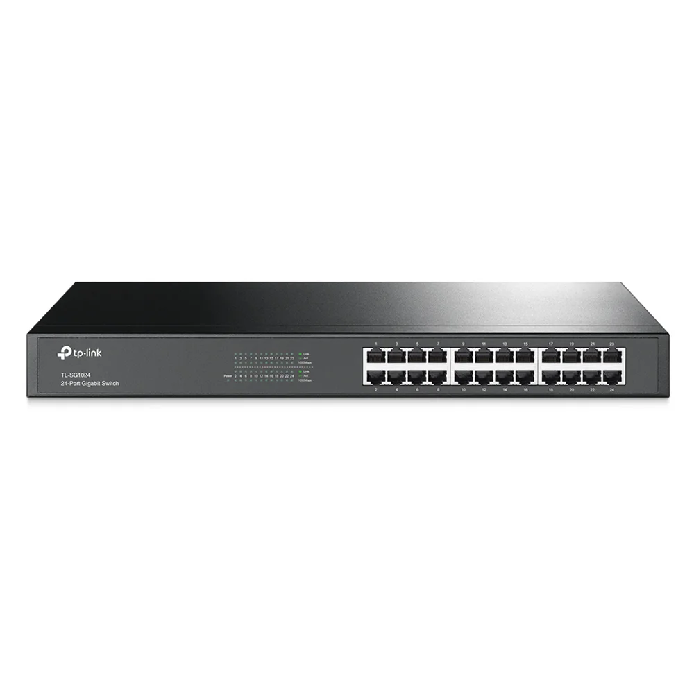 Switch Tp-Link Tl-Sg1024 24 Portas Gigabit Unmanaged Rack Mountable