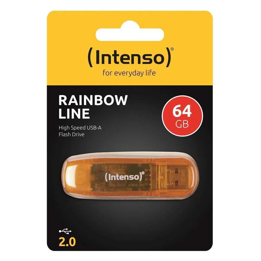 Memória Usb Intenso Faelap0282 Usb 2.0 64 Gb Laranja 64 Gb Memória Usb 