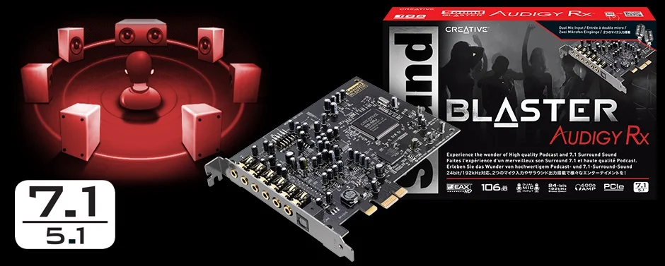 Creative Placa Som Sound Blaster Audigy Rx 