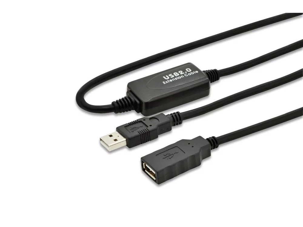 Digitus Cabo Extensao Activa Usb 2.0 Preto - 15mt