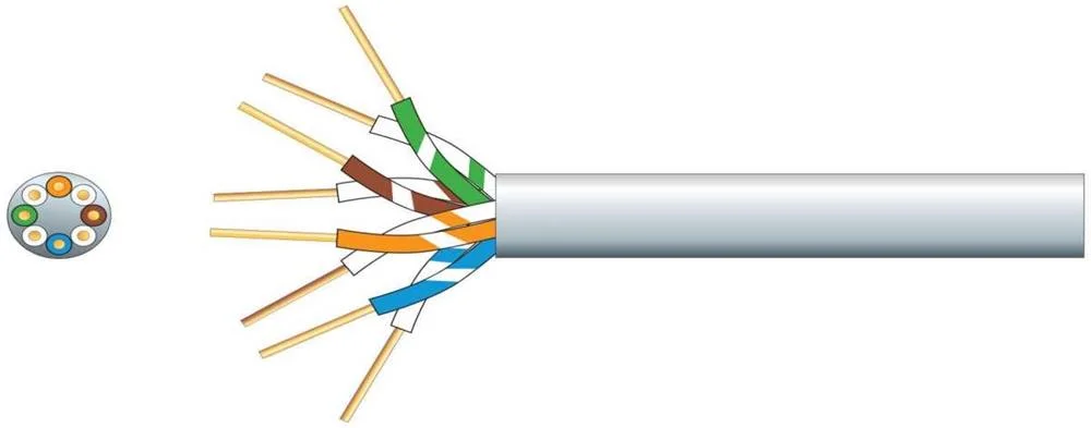 4 Pairs Telephone Cable Ccs White 100m