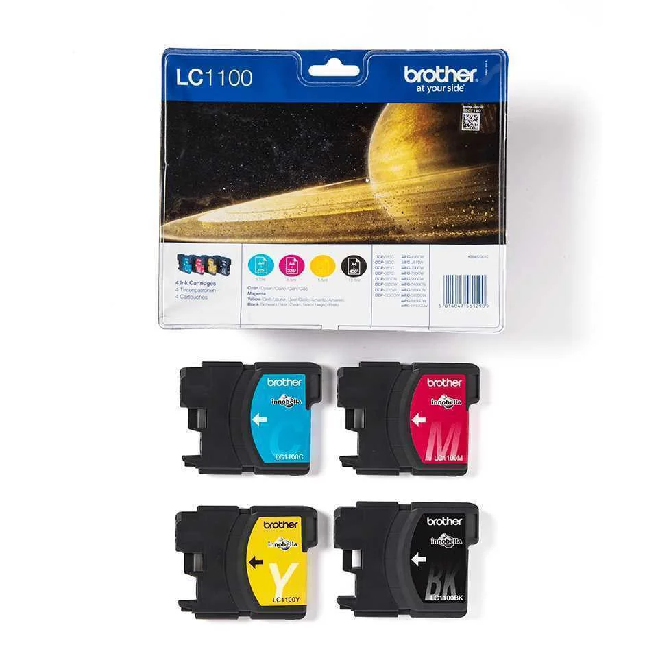 Tinteiro Brother Lc1100valbp Pack 4 Cores - Mfc-6490cw, Dcp..