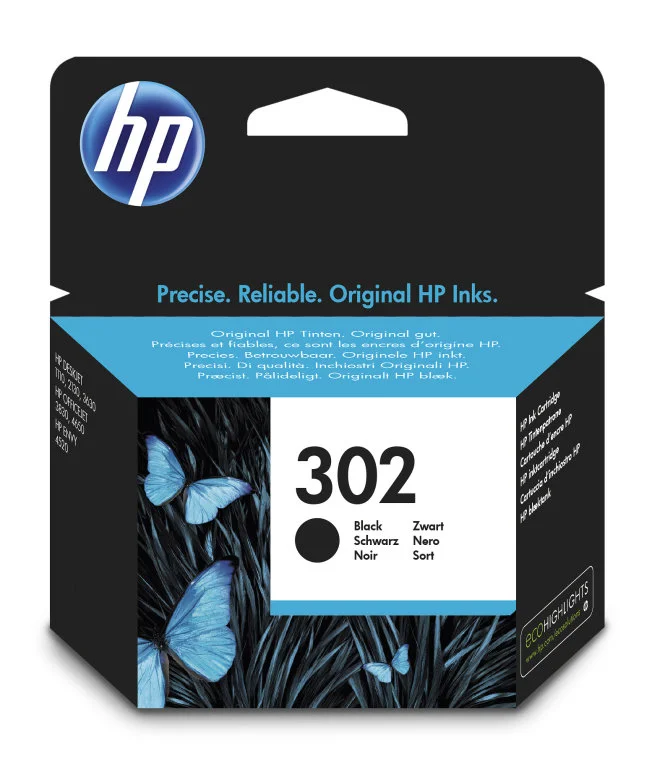 Hp Ink Cart. F6u66ae No. 302 F?r Officejet 3830/3832 Black