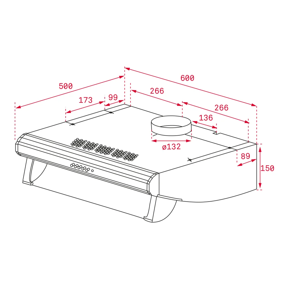 Exaustor Encastrar Teka - C 6420 - Branco