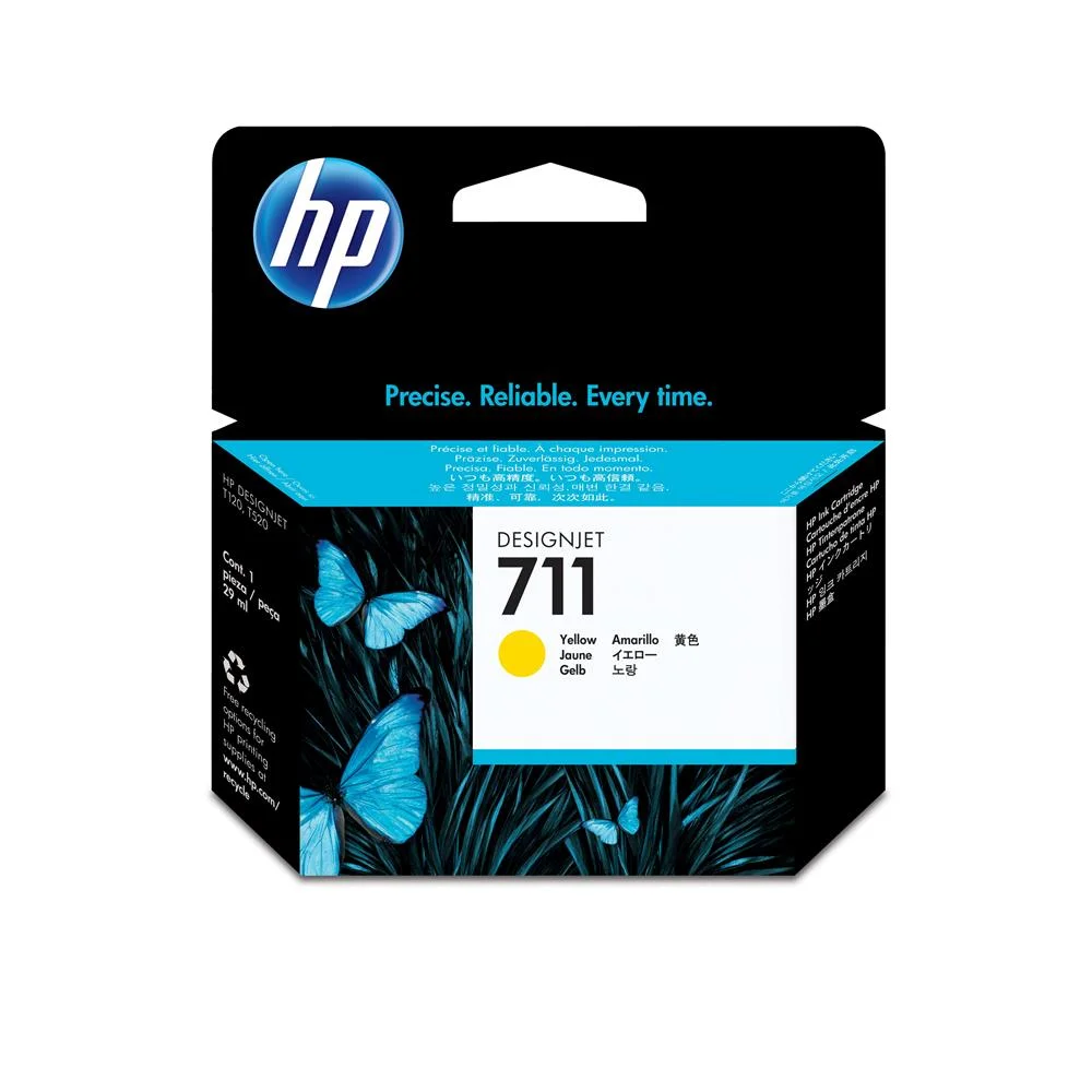 Tinteiro Hp 711 Yellow Cz132a