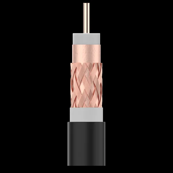 Cable Coaxial Cobre Negro