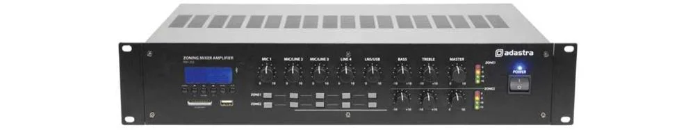 Amplificador 2 Zonas+Usb/Sd/Fm/Bluetooth