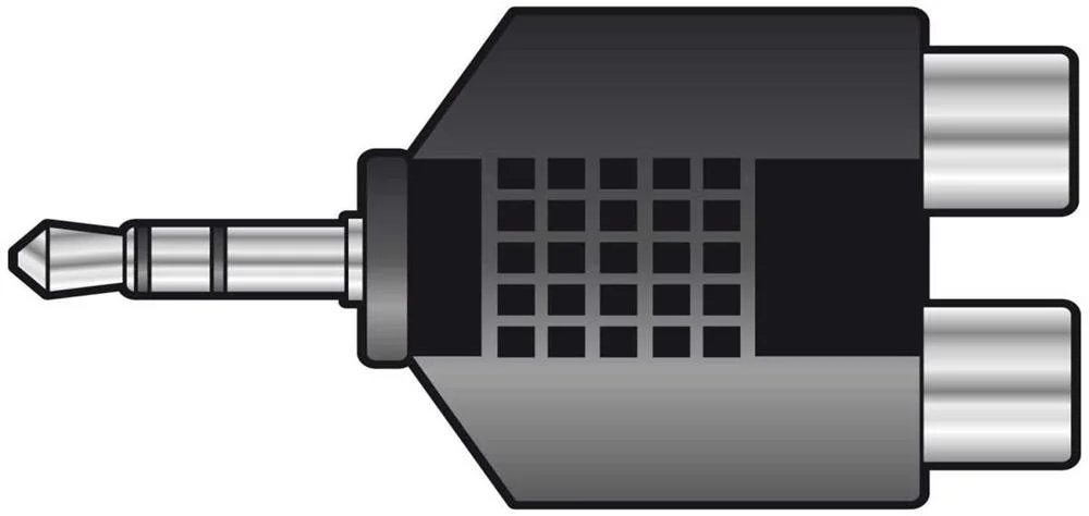Adaptador Jack 3.5mm Macho Stereo para 2xrca Fêmea