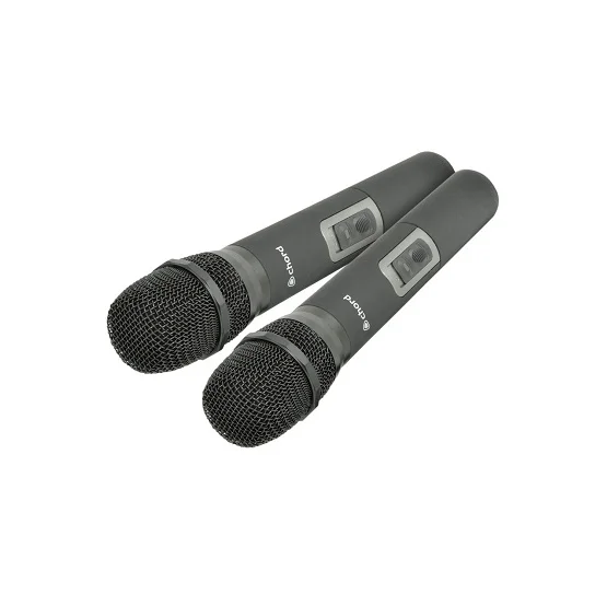 Sistema Microfone Sem Fios Uhf Dual 863.3+864.3mhz