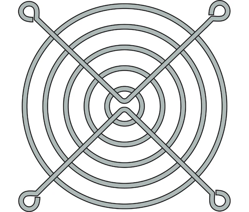 Rejilla 80x80mm