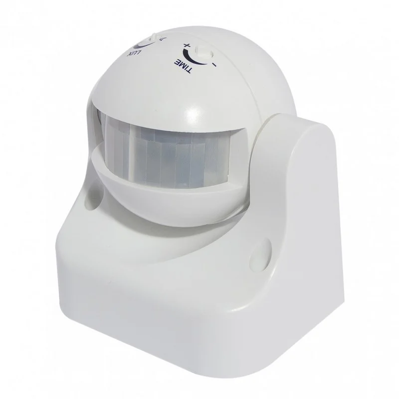 Detetor de Movimento Pir 180º Branco