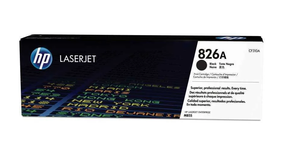 Hp Cartucho de T&oacute;ner Original Laserjet 826a Negro