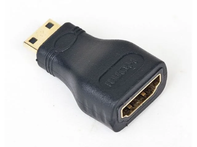 Adaptador Hdmi Femea Para Mini Hdmi Macho Preto